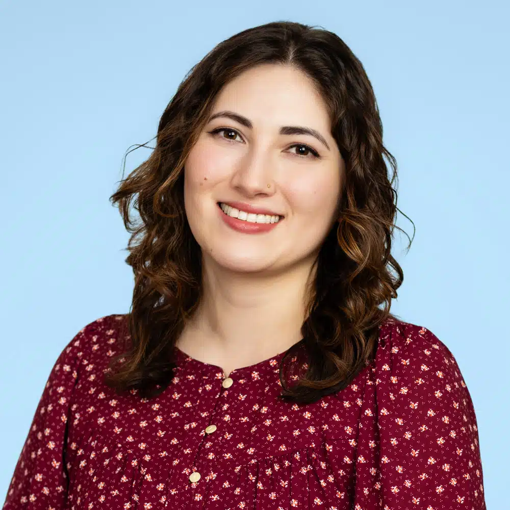 Modern business headshot for St. Louis professional woman at corporate studio